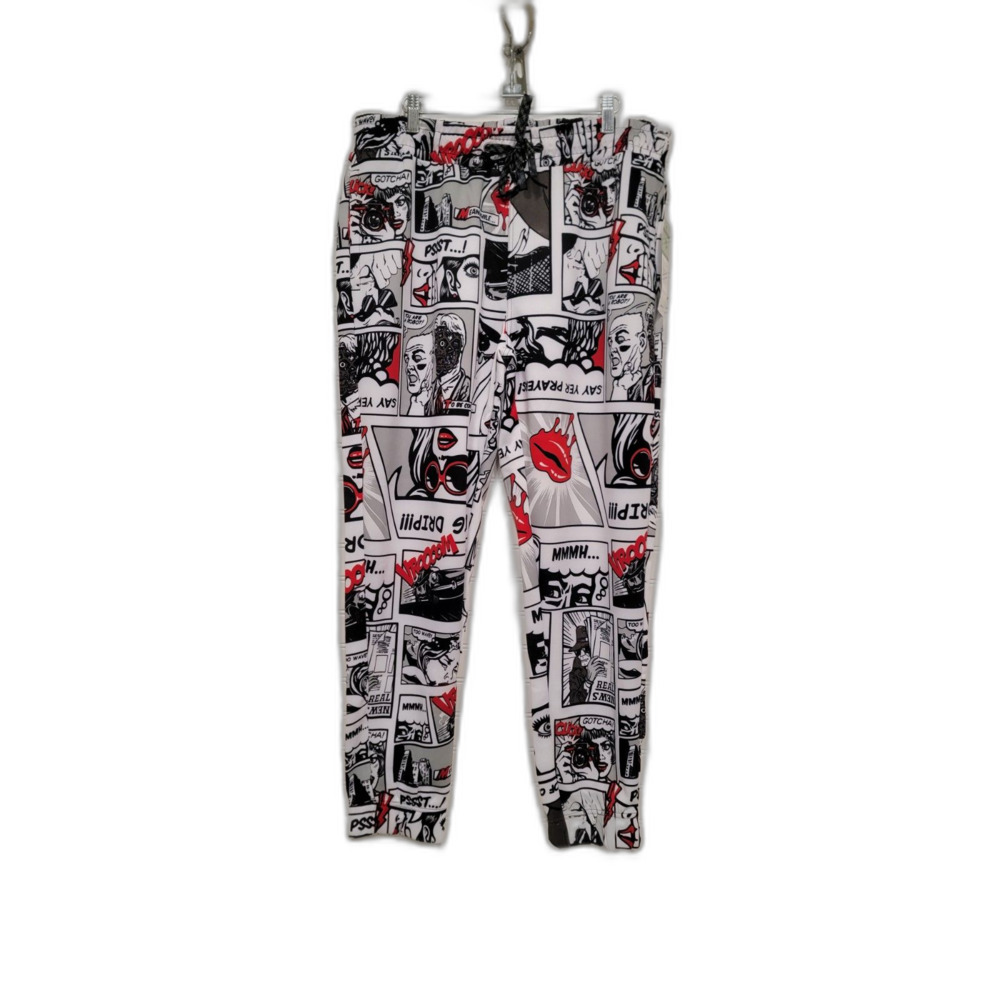 Fresh Prints of Bel-Air Multi Color Gray Panel Joggers Size XL NWT